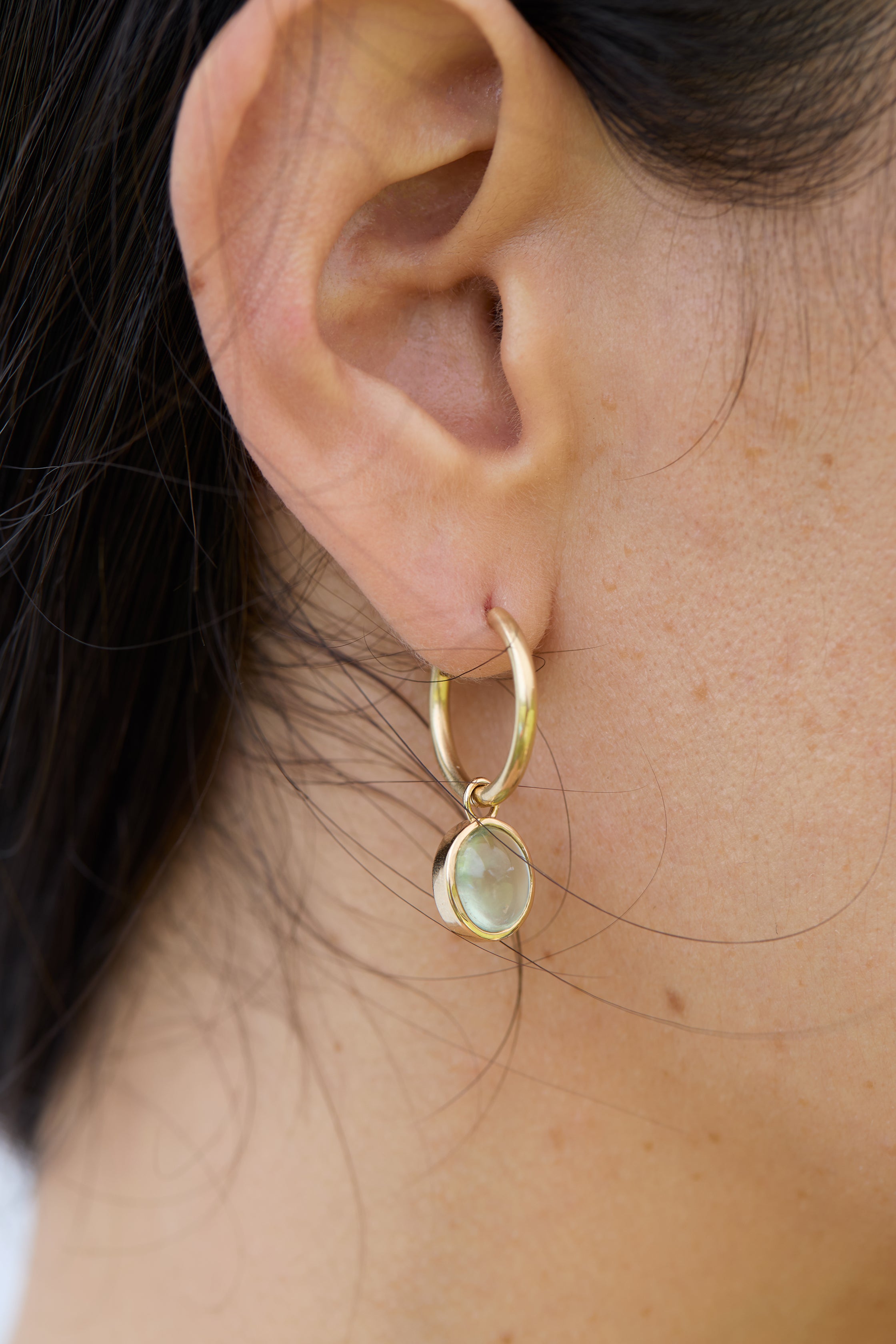 Gem Drop Earrings Chalcedony