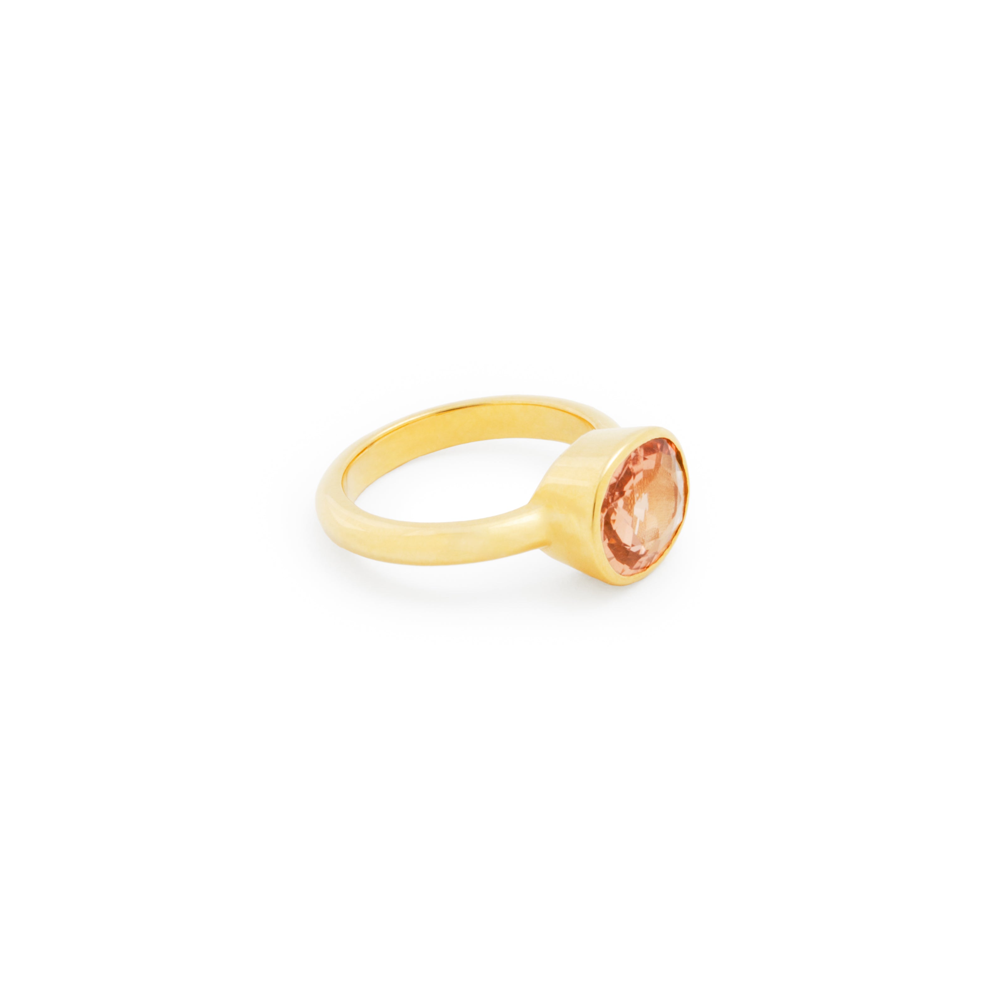 Tourmaline Iris Ring (golden)